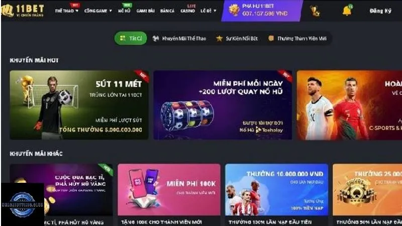 Nhận khuyến mãi hấp dẫn sau khi đăng ký 11BET