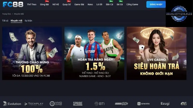 Khuyến mãi FCB8 - Sức hút từ sự hào phóng