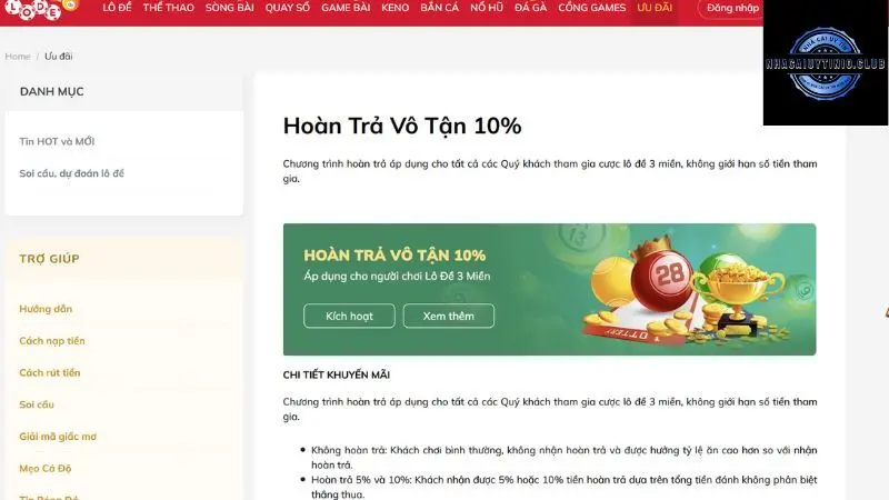 Khuyến mãi Lode88 với chính sách hoàn trả ấn tượng