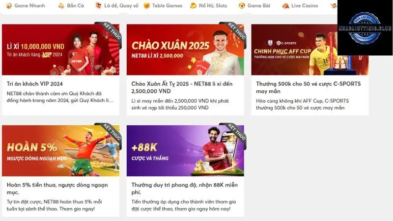 Khuyến mãi Net88 và cơ hội gia tăng lợi nhuận