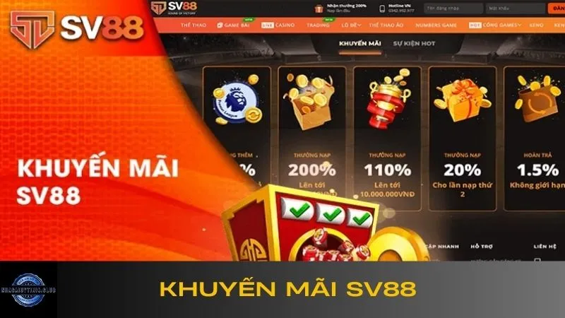 Thông tin khuyến mãi SV88 mới nhất