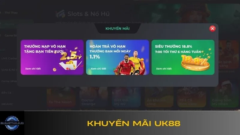 Khám phá danh sách các khuyến mãi UK88 đang hot 