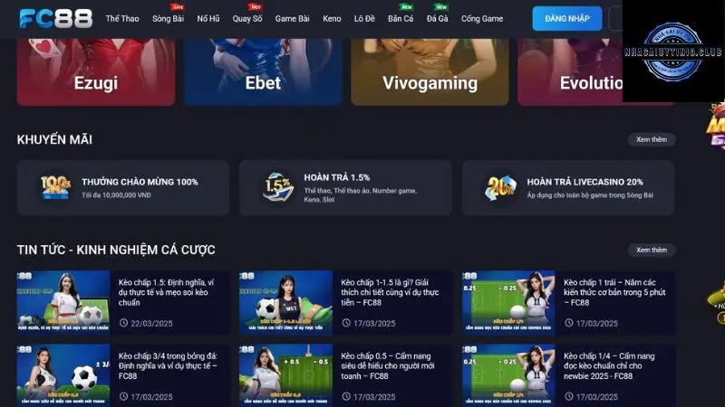 Tính đa dạng trong các chương trình khuyến mãi FCB8